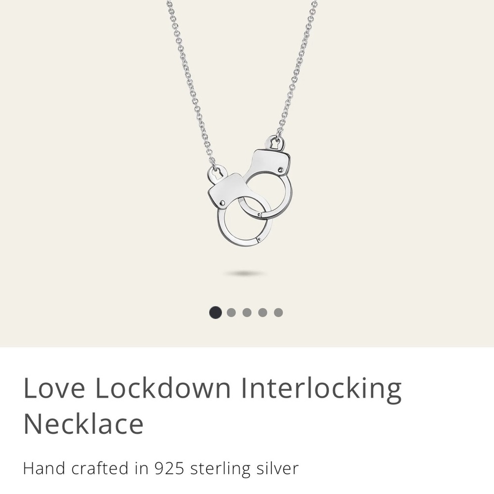 Jacob & Co. Love Lockdown Interlocking Handcuff Necklace